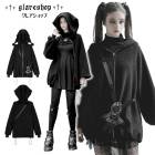 glareshop 쥢åסM/2XLJX723-B ٥٥å ԥա ɡݥå ѡ ߥǥ楸㥱å  ǥ | ǲİ  奢  [PUNK RAVE] Velvet clown hat backpack doll Medium-length coat