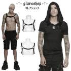 glareshop グレアショップ「M.L/M.3XL」Zb170-B■パンクメタルチェーンハーネス 黒 メンズ | スチームパンク ヴィジュアル系 V系 コスプレ ステージ 衣装 服 [PUNK R
