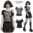 glareshop ���쥢����åס�S/L/2XL��TXA451-B���ѥ󥯸�����ȩ������������ȾµT����� �� ��ǥ����� | �������奢��� V�� �⡼�ɷ� �����ץ� ���ơ��� ���� �� [PUNK RAVE] Punk skull patterned T-shirt