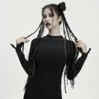 glareshop グレアショップ「F」ZH121-B「片方」■ゴシックレイヴンスカルタッセル編みヘアアクセサリー 黒 レディース | ヴィジュアル系 V系 コスプレ ステージ 衣装 服 [PUNK 