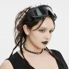 glareshop グレアショップ「F」ZH134-B+■サイバーパンクスパイクリベットヘッドウェア  黒 レディース | ゴスロリ ヴィジュアル系 V系 モード系 コスプレ ステージ 衣装 服 [P