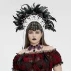 glareshop ���쥢����åס�F��ZH131-B+�������å������إ������ե������إ��ա��� �� ��ǥ����� | �������奢��� V�� �⡼�ɷ� �����ץ� ���ơ��� ���� �� [PUNK RAVE] Gothic Goddess Halo Feather Hair Hoop