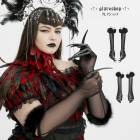 glareshop 쥢åסFZt094-B+åǺ󥰥    ǥ | 奢 V ץ ơ   [PUNK RAVE] Fluffy Gothic Gloves with Detachable Cuffs