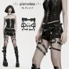 glareshop 쥢åסM/2XLZX089-Bå  ٥å ѥ åϡͥ  ǥ | 奢 V ץ ơ   [PUNK RAVE] Gothic Skull Rivet Punk Leg Harness
