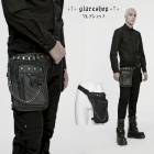 glareshop 쥢åסFZX094-man-BСѥ ٥å  ȥåХå   | 奢 V ⡼ɷ ץ ơ   [PUNK RAVE] Cyberpunk Rivet Skull Waist-Leg Bag