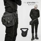 glareshop 쥢åסFZX095-man-Bå  ѥ ƥå ٥å ȥåХå   | 奢 V ⡼ɷ ץ ơ   [PUNK RAVE] Gothic Skull Punk Techwear Rivet Waist-Leg Bag