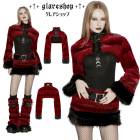 glareshop ���쥢����åס�S/L/2XL��JXA017-R���ѥ󥯥���ȥ饽�եȥե��������� ���硼�Ⱦ� ������ ��ǥ����� | ����� �������奢��� V�� [PUNK RAVE] Punk Ultra-Soft Fur Coat