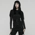 glareshop ���쥢����åס�S/L/2XL��KX660-lady-B���ѥ󥯥᥿���٥åȥ��륻�åȥ������ȥХ�� �������ȥ٥�� �� �֥�å� ��ǥ����� | �������奢��� V�� �����ץ� ���ơ��� [PUNK RAVE] Punk Metal Rivet Underbust Corset Waistband