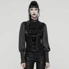 glareshop 쥢åסS/L/2XLKX688-Bѥ󥯥᥿٥åȥ륻åȥȥХ ȥ٥  ֥å ǥ | 奢 V ץ ơ [PUNK RAVE] Punk Metal Rivet Underbust Corset Waistband