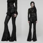 glareshop 쥢åסXS-4XLPX828-Bå졼ȥե쥢ȥѥ  ǥ |   奢 V ⡼ɷ   [PUNK RAVE] Gothic Lace Trim Flared Skirt Pants