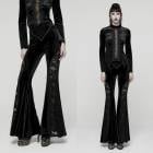 glareshop 쥢åסXS-4XLPX837-Bå٥٥åȥե쥢ѥ  ǥ |   奢 V ⡼ɷ   [PUNK RAVE] Gothic Velvet Flared Trousers