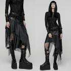 glareshop 쥢åסXS-4XLSX647-Båȥɡǥ󥹥ȡѥ󥯡쥮顼  ǥ | 奢 V ⡼ɷ [PUNK RAVE] Gothic Wasteland Decadent Punk Irregular Skirt