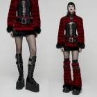 glareshop 쥢åסXS-4XLSX649-Rå졼ȥѥƥȥ쥶ߥǥ ߥå ǥ | 奢 V ⡼ɷ [PUNK RAVE] Gothic Lace Trim Patent Leather Midi Skirt