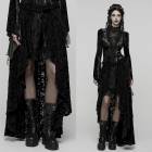 glareshop 쥢åסXS-4XLSX653-Båѥ֥å졼ϥ  ֥å ǥ | ͥ å  [PUNK RAVE] Gothic Spider Web Mesh Lace High-Low Skirt