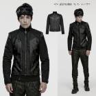 glareshop ���쥢����åס�M.S-M.5XL��JXA028-B���ѥ󥯥��å� �������ɥǥ˥� ���㥱�å�  �� �֥�å� ��� | ���å� �ե��å���� �������奢��� V�� �⡼�ɷ� �����ץ� [PUNK RAVE] Punk Rock Suede Denim Short Jacket