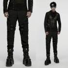 glareshop ���쥢����åס�M.S-M.5XL��PX847-B���ѥ��ɿ�ƥå��������ѥ�� �������ѥ�� �� �֥�å� ��� | �������奢��� V�� �⡼�ɷ� �����ץ� ���ơ��� ���� [PUNK RAVE] Punk Waterproof Techwear Pants