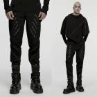 glareshop ���쥢����åס�M.S-M.5XL��PX845-B���ѥ󥯥����ȥꥫ��ӥ��奢��ѥ�� �� �֥�å� ��� | �������奢��� V�� �⡼�ɷ� �����ץ� ���ơ��� ���� [PUNK RAVE] Punk Symmetrical Visual Pants