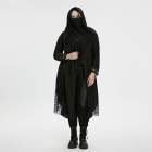 glareshop ���쥢����åס�S/L/2XL/3XL/5XL��JX967-B+�������å��������ȥ꡼�˥åȥա����դ��ȥ��������� �����ǥ����� �� �֥�å� ��ǥ����� | �������奢��� V�� [PUNK RAVE] Gothic Decadent Asymmetric Knitted Hooded Plus Size Trench Coat