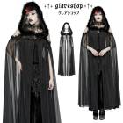 glareshop ���쥢����åס�F�ץ����å��ѡ����ڥ��ƥ��֥�å���ޥ��å��ա����դ����󥰥����� �� ��ǥ����� | ��� �������奢��� V�� �����ץ� ���ơ��� ���� �� [PUNK RAVE] Gothic Perspective Mesh Magic Hooded Long Cape