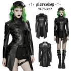 glareshop ���쥢����åס�XS-4XL��JXA047-B���ѥ󥯥᥿���������PU�쥶�����㥱�å� �� �֥�å� ��ǥ����� | �������奢��� V�� �⡼�ɷ� �����ץ� ���ơ��� ���� �� [PUNK RAVE] Punk Metal Chain PU Leather Jacket