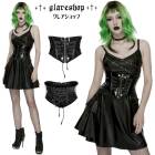 glareshop ���쥢����åס�S/L/2XL��KX708-WA�������С��ѥ󥯥������ѥƥ�ȥ쥶�����륻�åȥ������ȥХ��  �� �֥�å� ��ǥ����� | �������奢��� V�� ���ơ��� ���� [PUNK RAVE] Cyberpunk Gloss Patent Leather Corset Waistband