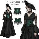 glareshop ���쥢����åס�S/L/2XL��KX710-N�������å��������ӡ������å��륳�륻�åȥ������ȥХ�� ���ߥ��꡼�� ��ǥ����� | �������奢��� V�� ���ơ��� ���� [PUNK RAVE] Gothic Rose Bead Tassel Corset Waistband