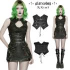 glareshop ���쥢����åס�S/L/2XL��KX712-B���ѥ󥯼���ȥ�������Υ��륻�åȥ������ȥХ�� �� �֥�å� ��ǥ����� | �������奢��� V�� ���ơ��� ���� [PUNK RAVE]  Punk Handcuffs Chain Corset Waistband