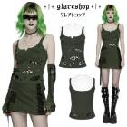 glareshop ���쥢����åס�S/L/2XL��KX717-N���ѥ󥯥��ѥ����� �ܥ��ܥ��٥��� ���󥯥ȥå� ���꡼�� ��ǥ����� | �������奢��� V�� �⡼�ɷ� �����ץ� ���ơ��� ���� �� [PUNK RAVE] Punk Spider Tattered Vest Top