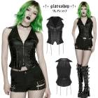 glareshop ���쥢����åס�S/L/2XL��KX728-B���ѥ󥯥�ڥ�٥��� �� �֥�å� ��ǥ����� | �������奢��� V�� ���ơ��� ���� [PUNK RAVE]  Punk Lapel Vest