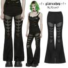 glareshop ���쥢����åס�XS-4XL��PX856-B���ѥ󥯥�å��她�ץ饤���ե쥢�ѥ�� �� ��ǥ����� | �������奢��� V�� �⡼�ɷ� ���� �� [PUNK RAVE] Punk Mesh Spliced Flared Pants