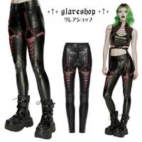 glareshop ���쥢����åס�XS-4XL��PX868-R�������С��ѥ� ��å���ѥͥ�쥶���쥮�� �쥮��ѥ� ������ ��ǥ����� | �������奢��� V�� �⡼�ɷ� ���� �� [PUNK RAVE] Cyberpunk Mesh Panel Leather Leggings