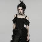 glareshop ���쥢����åס�S/L/2XL��TXA467-B��2WAY�ե��쥹�ȥ����å��ե��åȥ֥饦��(��곰����ǽ��µ�դ�) �� ��ǥ����� | ���饷���� ���å� ���ơ��� ���� �� [PUNK RAVE] Gothic Two-Piece Corset Top with Detachable Sleeves