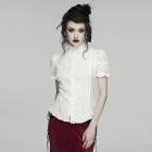 ������ڤ��glareshop ���쥢����åס�XS-4XL��TXA471-W�������å��졼���ץ꡼�ĥ���� �� ��ǥ����� | �������奢��� V�� �⡼�ɷ� �����ץ� ���ơ��� ���� [PUNK RAVE] Goth lace pleated shirt