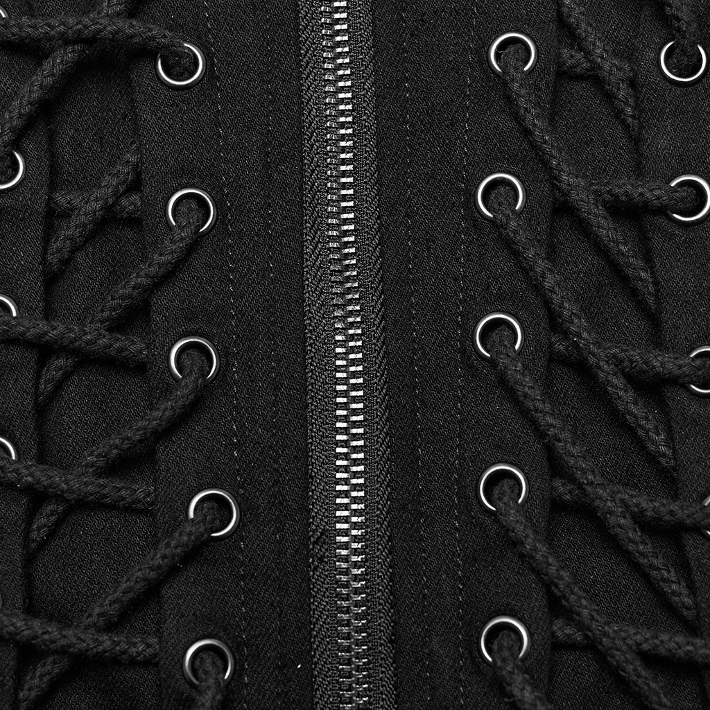 glareshop ���쥢����åס�XS-4XL��JX869-B���ѥ� �ǥ˥ॸ�㥱�å� �ߥɥ�� ������ɥ��顼�졼�����å����� �� �֥�å� ��ǥ����� | �ߥ꥿�꡼ �������奢��� V�� �⡼�ɷ� �����ץ� ���ơ��� ���� �� [PUNK RAVE] Punk Denim Jacket