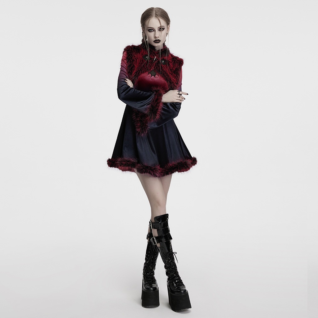 glareshop ���쥢����åס�S/L/2XL��JX995-R�������å�����ǡ������ե����ǥӥ륷�硼�� �ݥ�� ������ ��ǥ����� | �������奢��� V�� �⡼�ɷ� �����ץ� ���ơ��� ���� �� [PUNK RAVE] Gradient devil shawl