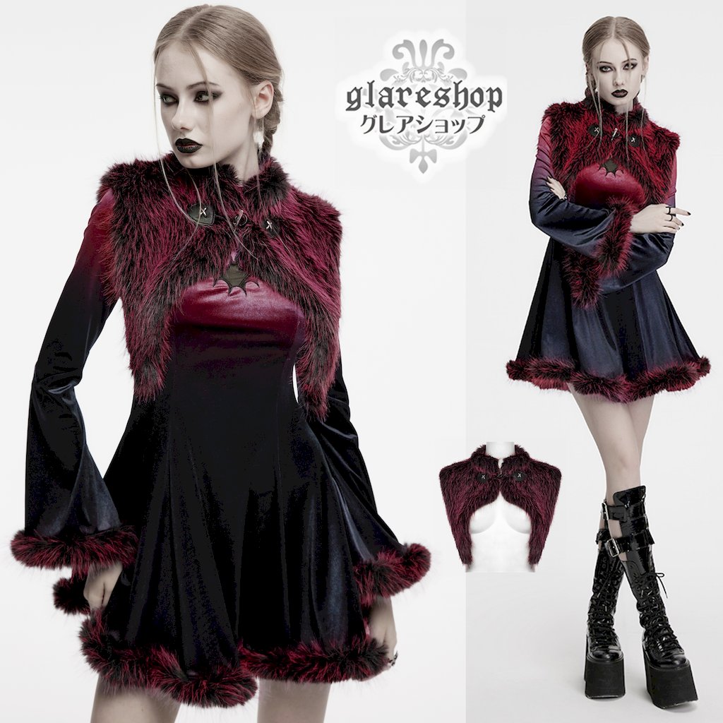 glareshop ���쥢����åס�S/L/2XL��JX995-R�������å�����ǡ������ե����ǥӥ륷�硼�� �ݥ�� ������ ��ǥ����� | �������奢��� V�� �⡼�ɷ� �����ץ� ���ơ��� ���� �� [PUNK RAVE] Gradient devil shawl
