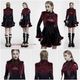 glareshop ���쥢����åס�S/L/2XL��JX995-R�������å�����ǡ������ե����ǥӥ륷�硼�� �ݥ�� ������ ��ǥ����� | �������奢��� V�� �⡼�ɷ� �����ץ� ���ơ��� ���� �� [PUNK RAVE] Gradient devil shawl
