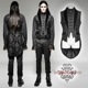 glareshop 쥢åסM.S-M.5XLKX177-Bå ٥ ߥɥ եå졼䡼 Ǻ 㥬 եͥ  ֥å  | 奢 V   [PUNK RAVE] Gothic Fake Two Pieces Swallow Tail Sleeveless Jacket Gothic vest