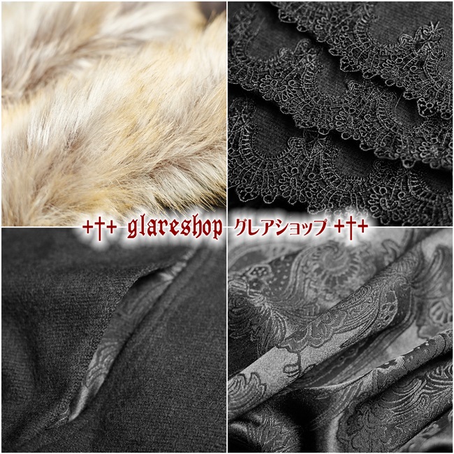 glareshop 쥢åסFJX309-B ޥ 󥰾 եդå ադ  ֥å ǥ/ |  å եå 奢 V ⡼ɷ ץ ơ   [PUNK RAVE] Gothic Long Cloak