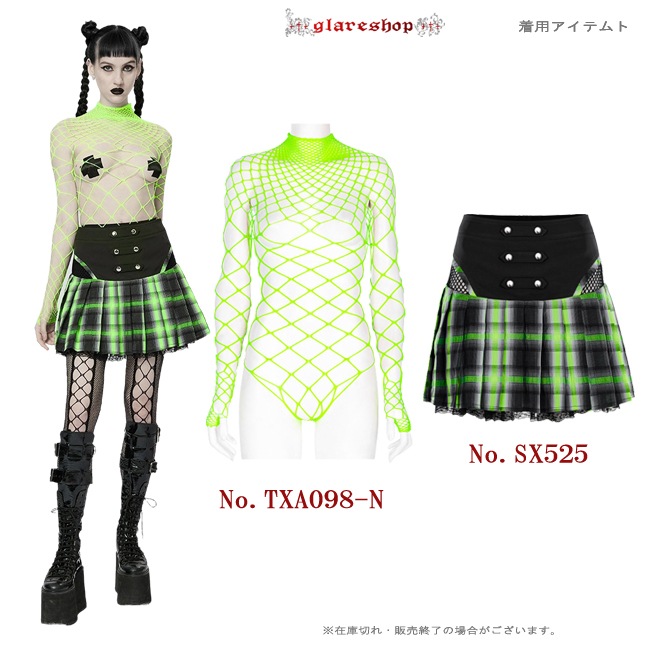 glareshop 쥢åסXS-4XLSX525-N ѥ ʥݥ쥪 åץ꡼ĥ ߥ꡼ ǥ | ѥ 奢 V ץ ơ   [PUNK RAVE] Gothic Punk Grunge Girl Plaid Pleated Mini Skirt