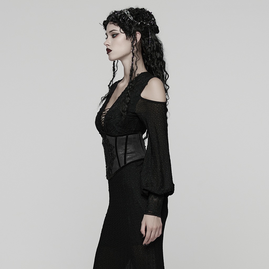 ������ڤ��glareshop ���쥢����åס�S/L/2XL��KX687-B�����饷���르���å��������㥹����ܥ��쥶���������ȥХ�� �������ȥ٥�� �� �֥�å� ��ǥ����� | �������奢��� V�� �����ץ� ���ơ��� [PUNK RAVE] Gothic Gorgeous Embossed Leather Waistband