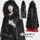 glareshop 쥢åסFJX809-B  󥰾 쥬 ե Ӷ̥ȥå աեޥ  ֥å ǥ |  奢 V ⡼ɷ ץ ơ   [PUNK RAVE] Goth faux rabbit fur long cloak