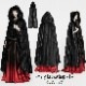 glareshop 쥢åסFJX809-B  󥰾 쥬 ե Ӷ̥ȥå աեޥ  ֥å ǥ |  奢 V ⡼ɷ ץ ơ   [PUNK RAVE] Goth faux rabbit fur long cloak