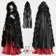 glareshop 쥢åסFJX809-B  󥰾 쥬 ե Ӷ̥ȥå աեޥ  ֥å ǥ |  奢 V ⡼ɷ ץ ơ   [PUNK RAVE] Goth faux rabbit fur long cloak