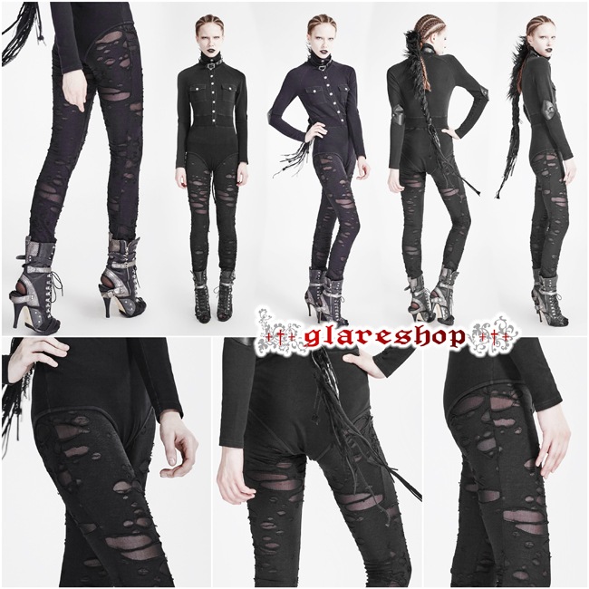 glareshop 쥢åסXS-4XLPX082-B ѥ 쥮 ᡼ˤ 쥮ѥ  ѥ  ǥ | ѥ 奢 V ⡼ɷ ץ ơ   [PUNK RAVE] Punk Ripped Stretch Leggings