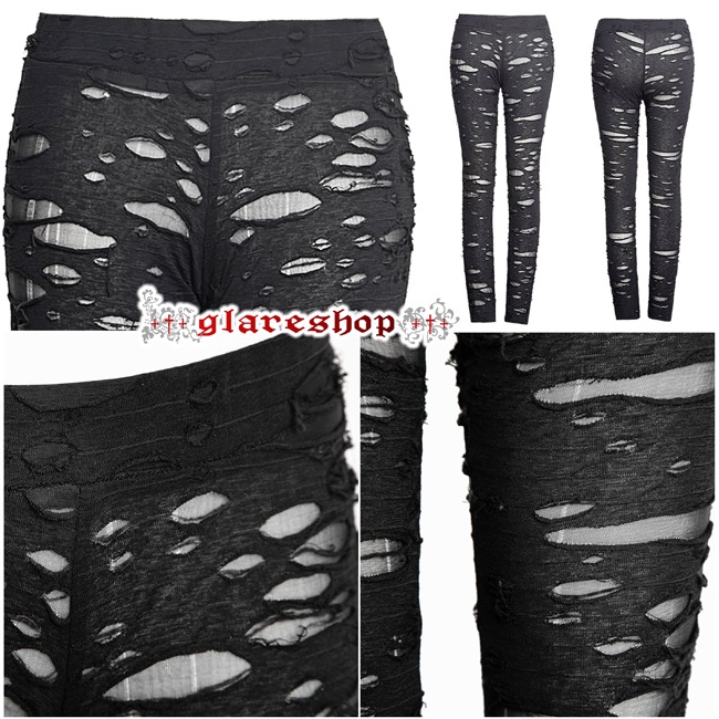 glareshop 쥢åסXS-4XLPX082-B ѥ 쥮 ᡼ˤ 쥮ѥ  ѥ  ǥ | ѥ 奢 V ⡼ɷ ץ ơ   [PUNK RAVE] Punk Ripped Stretch Leggings