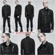 glareshop 쥢åסM.S-M.5XLJX780-Bѥ 㥱å 硼Ⱦ  Ǻ åߥĥ ɥ顼  ֥å  | å եå 奢 V ⡼ɷ ץ ơ   [PUNK RAVE] Punk rugged jacket
