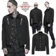 glareshop 쥢åסM.S-M.5XLJX780-Bѥ 㥱å 硼Ⱦ  Ǻ åߥĥ ɥ顼  ֥å  | å եå 奢 V ⡼ɷ ץ ơ   [PUNK RAVE] Punk rugged jacket