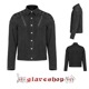 glareshop 쥢åסM.S-M.5XLJX780-Bѥ 㥱å 硼Ⱦ  Ǻ åߥĥ ɥ顼  ֥å  | å եå 奢 V ⡼ɷ ץ ơ   [PUNK RAVE] Punk rugged jacket