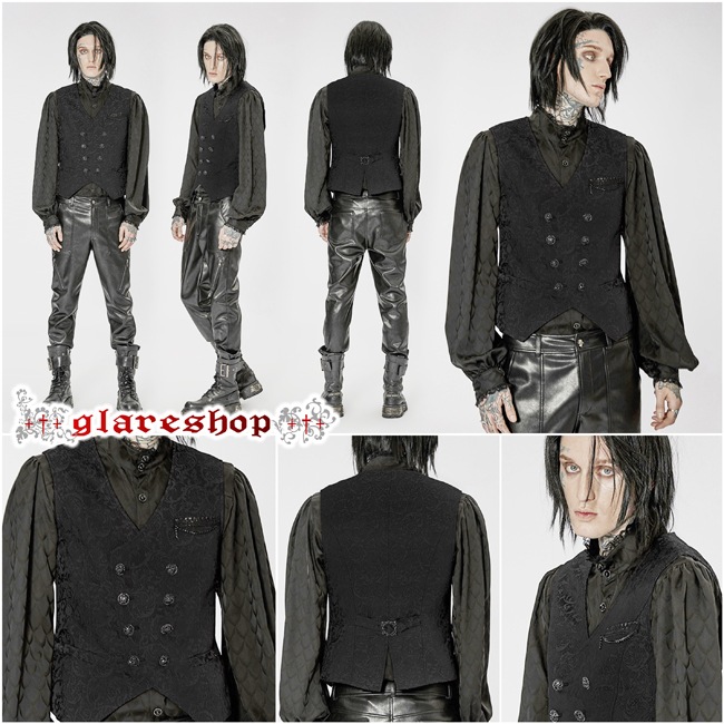 glareshop ���쥢����åס�M.S-M.5XL��KX481-B���������� �����å� �ե����ޥ� ������² ���� ���㥬���� �٥��� �� ��� | ��������ե��å���� �������奢��� V�� �⡼�ɷ� �����ץ� ���ơ��� ���� �� [PUNK RAVE] Gorgeous Goth vest